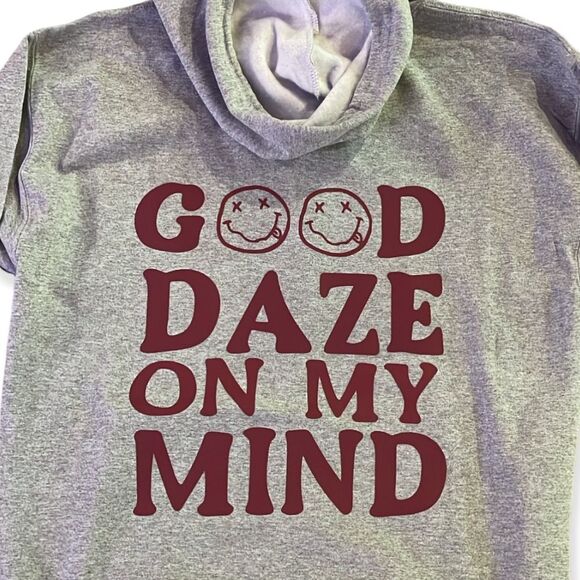 NWT Wool + Pepper Co. HAPPY DAZE Zip Up Hoodie - Picture 2 of 6